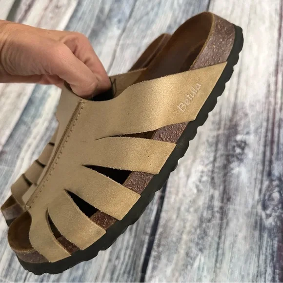 Birkenstock Betula Tan Leather Women's Sandals - Picture 4 of 8